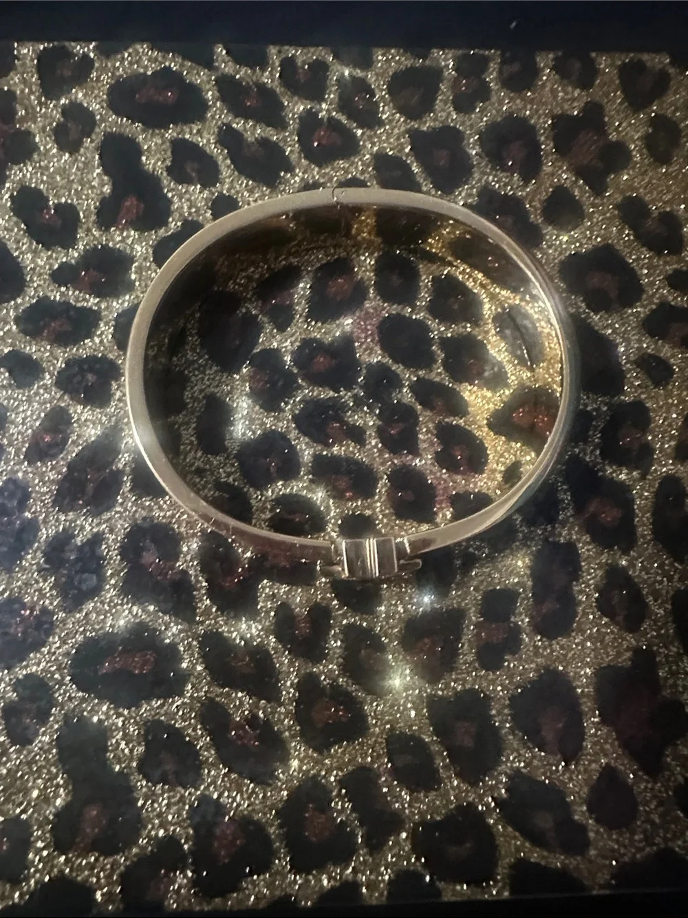 Tory Burch Gold-Tone Bracelet with Black Enamel Accents